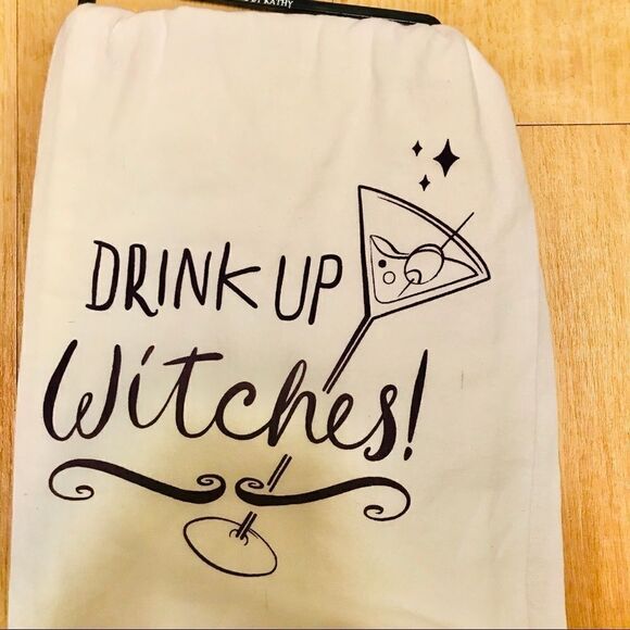 Primitives by Kathy Drink Up Witches Kitchen Towel - Picture 2 of 5